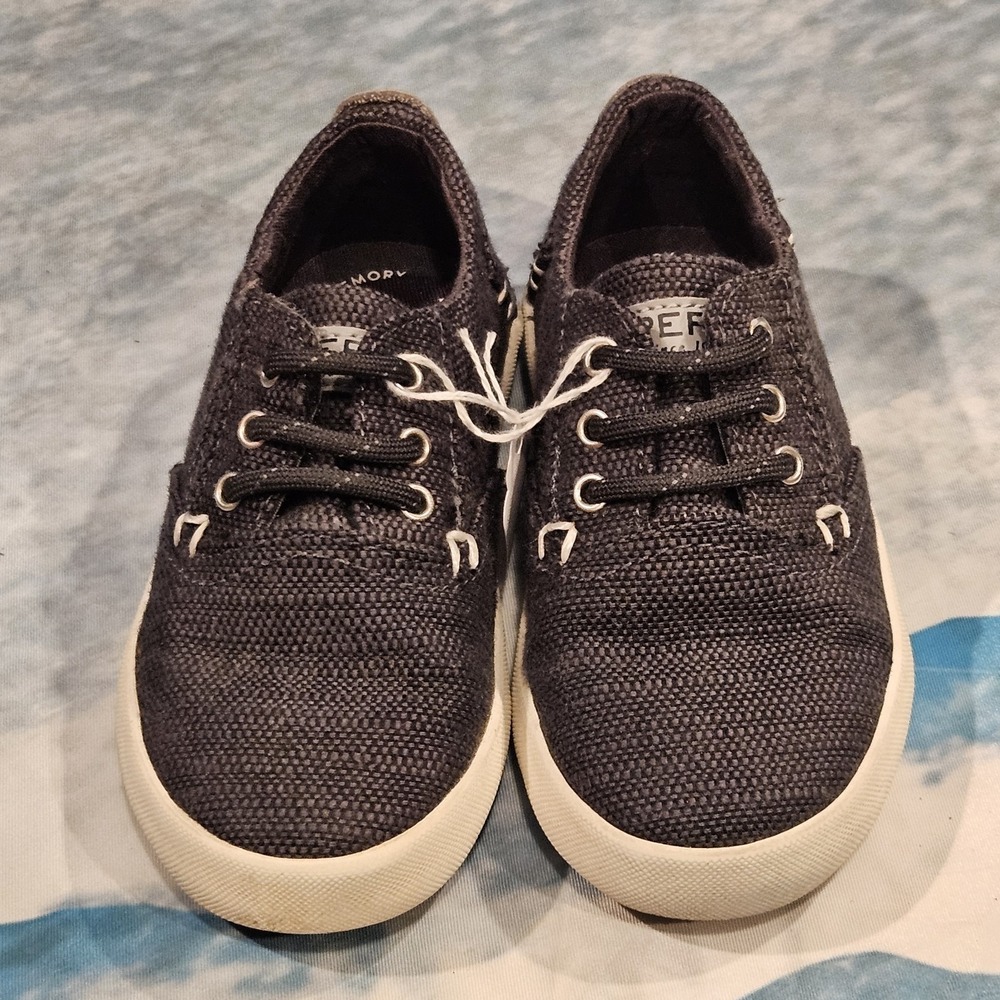 Sperry Bodie Jr Toddler Boys Size 8 Gray Casual Sneakers Slip On Lace Up Shoes